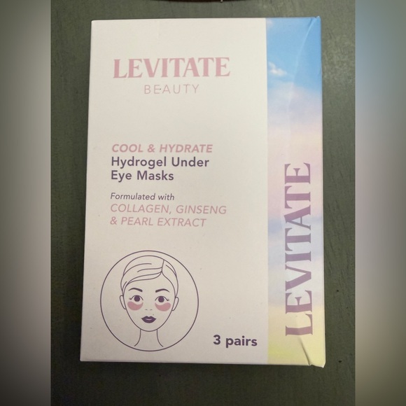Levitate Beauty Other - Levitate Beauty Hydrogel Under Eye Masks Cool & Hydrate 3 Pairs NIB